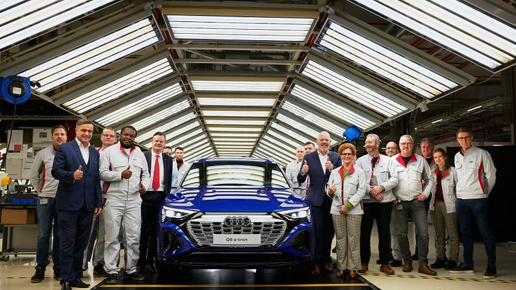 Produktionsstart för Audi Q8 e-tron i Bryssel