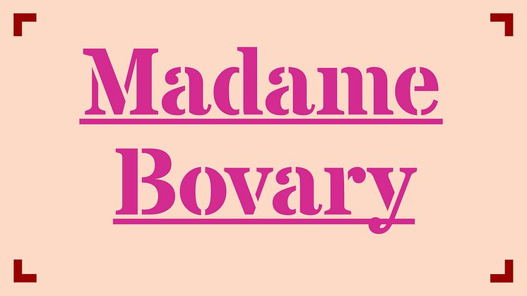Madame Bovary får premiär på Folkteatern hösten 2019, i regi av Frida Röhl.