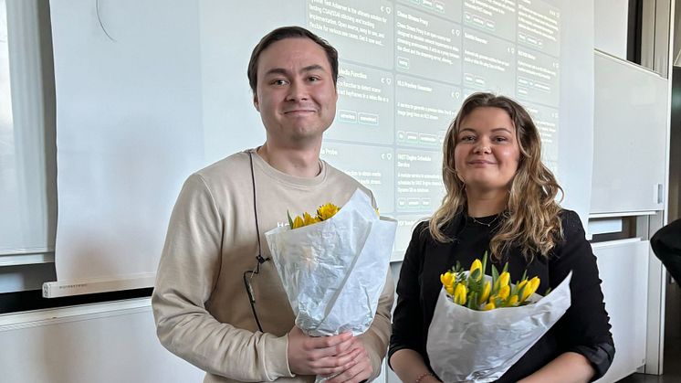 Oliver Shin och Sandra Larsson alumner från KTH Mediateknik berättar om sina egna resor till Eyevinn och mediabranschen