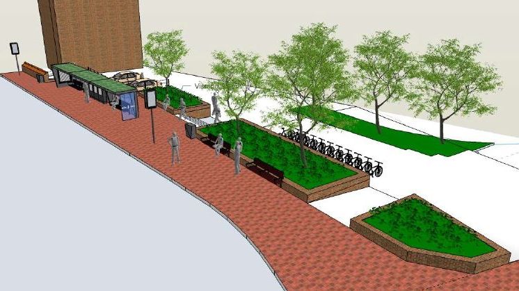 Vi bygger nya hållplatser på Södra Vallgatan