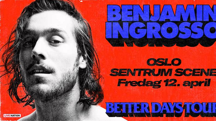 BENJAMIN INGROSSO TIL SENTRUM SCENE!