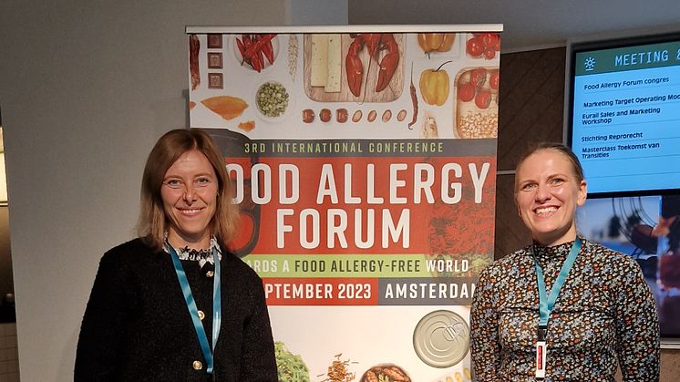 Anna Westberg och Anna Stark, Bergström & Hellqvist AB på Food Allergy Forum