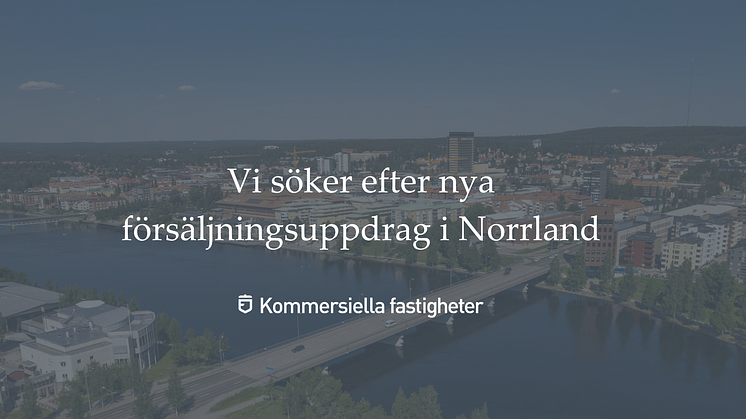 Vi söker efter nya försäljningsuppdrag i Norrland 