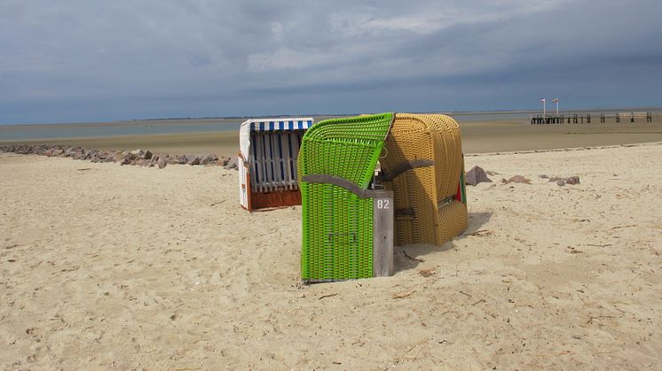 Vadehavsøernes strandstole kryber sammen uden for højsæsonen og giver god plads til øhopperne