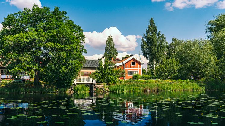 Carl Larsson-gården i Sundborn utgör ett av stoppen under Kulturresan i Dalarna. Foto: Erik Kilström