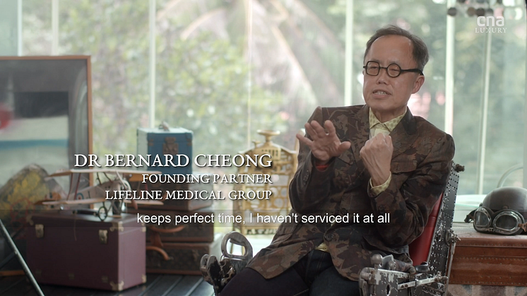 Dr Bernard Cheong in an interview with CNA Lifestyle