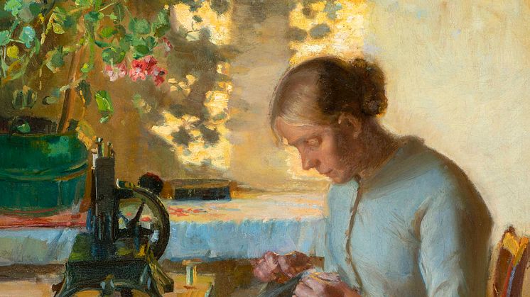 Anna Ancher, Syende fiskerpige. Ca. 1899. Randers Kunstmuseum