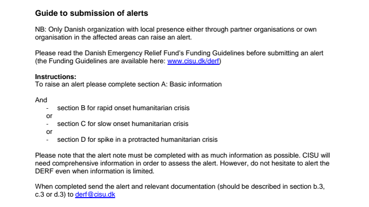 20-001-RO Idleb crisis in Syria_Crisis Alert (Fund Not Activated)