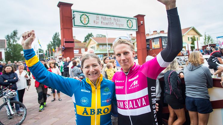 Jennie Stenerhag and Jonas Ahlstrand won Cykelvasan 2017 