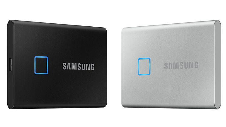 Samsung presenterar Portable SSD T7 Touch – som sätter en ny hastighets och säkerhetsstandard för externa lagringsenheter