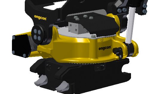 engcon EC204, ny tiltrotator med grip för grävmaskiner upp till 4 ton