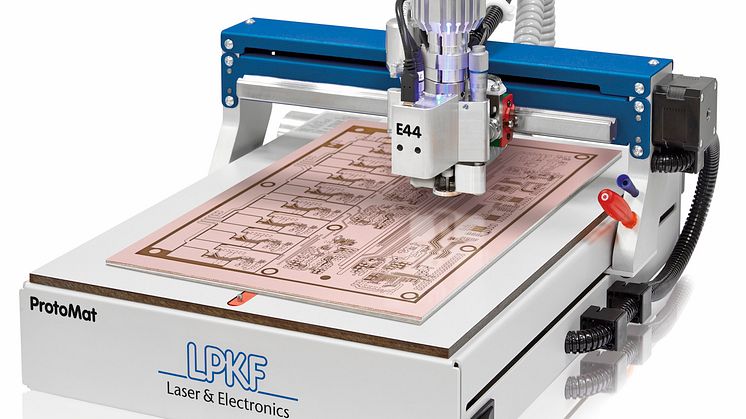 The LPKF ProtoMat E44 is a low-cost introduction to the world of professional in-house printed circuit board prototyping.