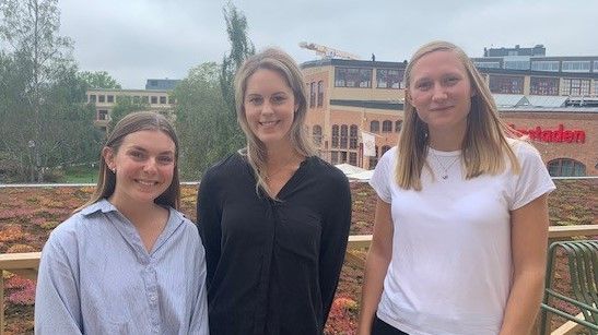 fv. Emma Wernius, Ebba Rydholm och Nelly Håkansson