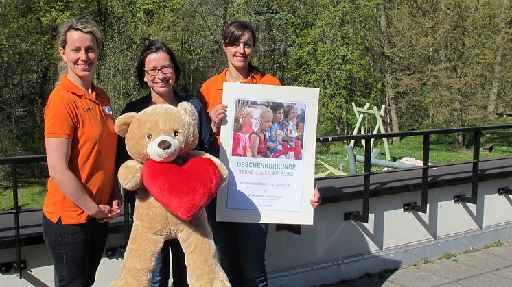 Kindersport Purzelbaum spendet für Bärenherz