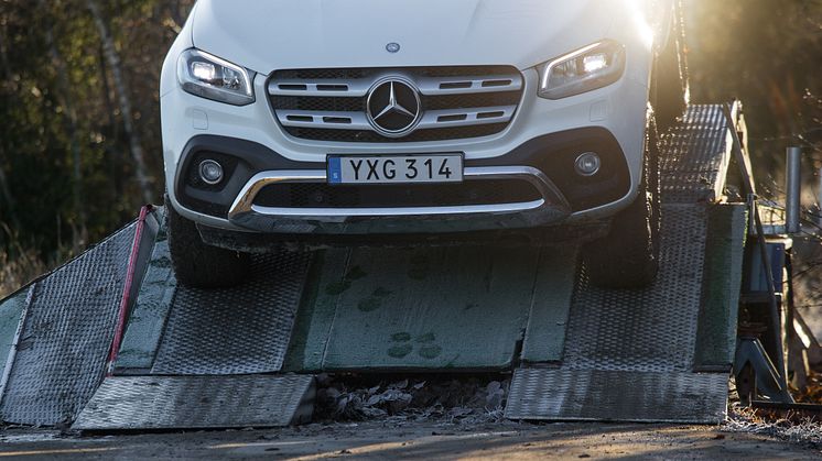 Mercedes-Benz X-Klass på svensk mark