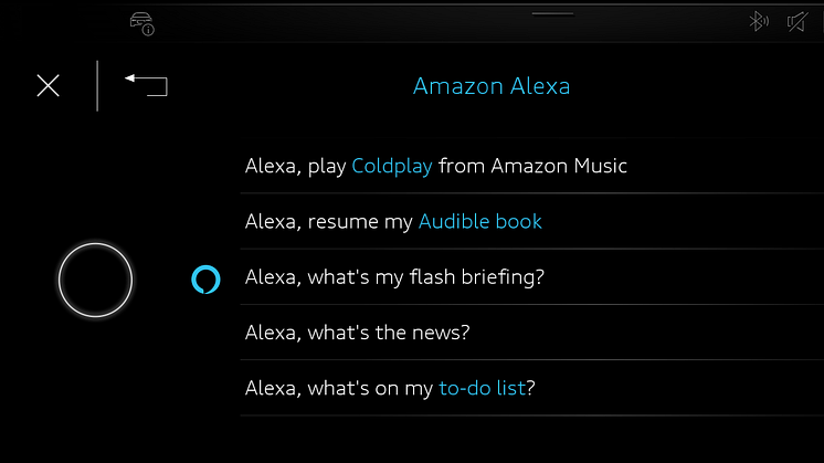 Streama, shoppa och sök: Amazon Alexa i Audi e-tron