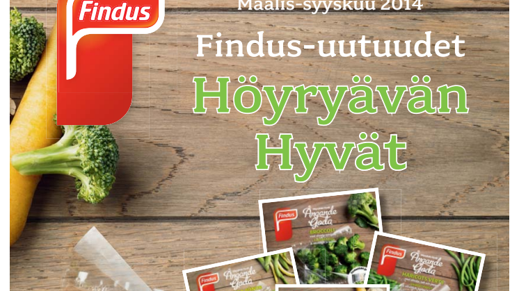 Findus-uutuudet Maalis-syyskuu 2014
