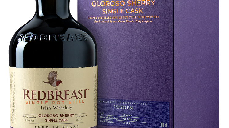 Redbreast Single Cask 16 years old Exclusively Bottled for Sweden
