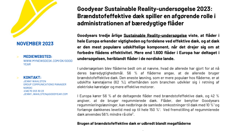 DK_FINAL_Goodyear Sustainable Reality Survey 2023 Fuel efficient tires play a vital role in sustainable fleet management.pdf
