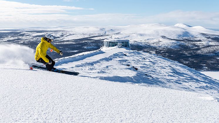 Skidåkning i Lofsdalen vid Lofsdalen Skybar 