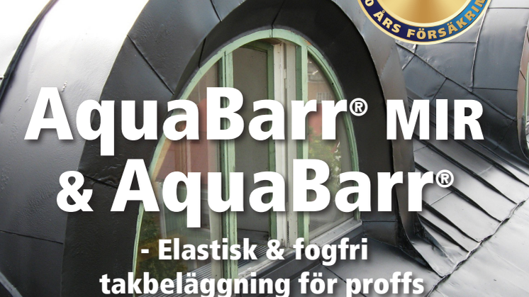 Broschyr 10-års försäkring vid målning med Aquabarr® och Aquabarr® MIR