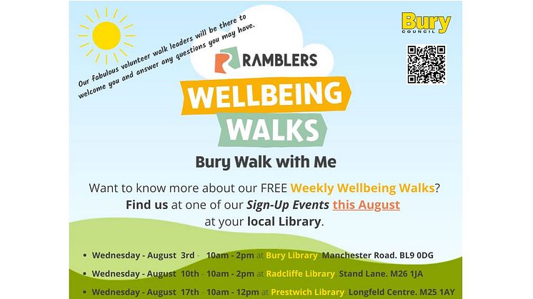 Bury Live Well Service offers you the joys of walking