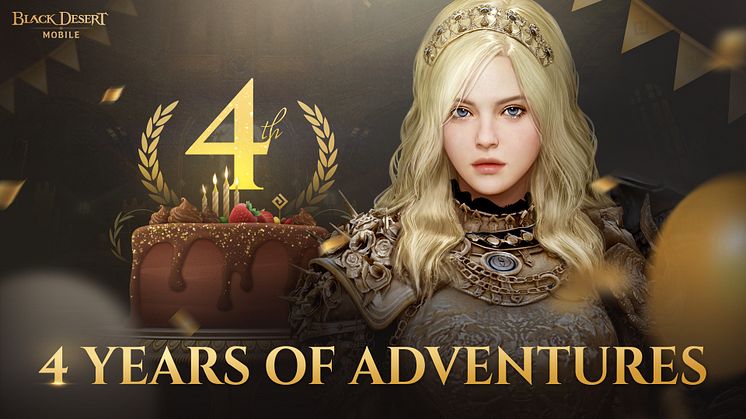 CELEBRATE BLACK DESERT MOBILE’S FOUR YEAR ANNIVERSARY WITH SPECIAL REWARDS AND EXCLUSIVE EVENTS