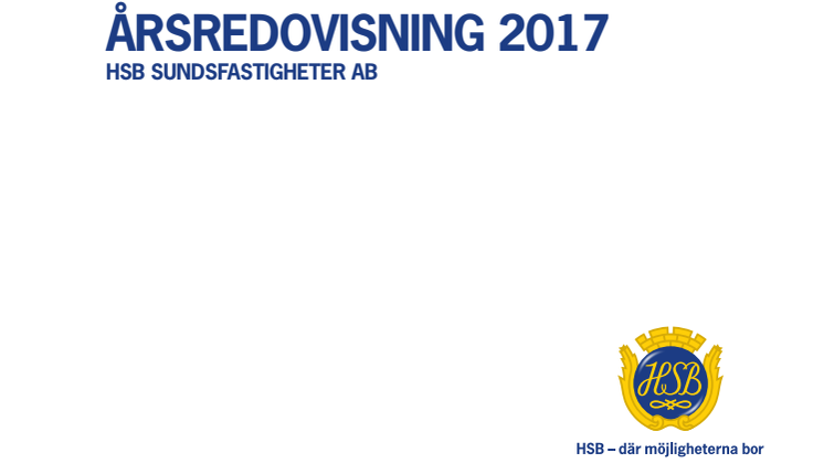 HSB Sundsfastigheter årsredovisning 2017