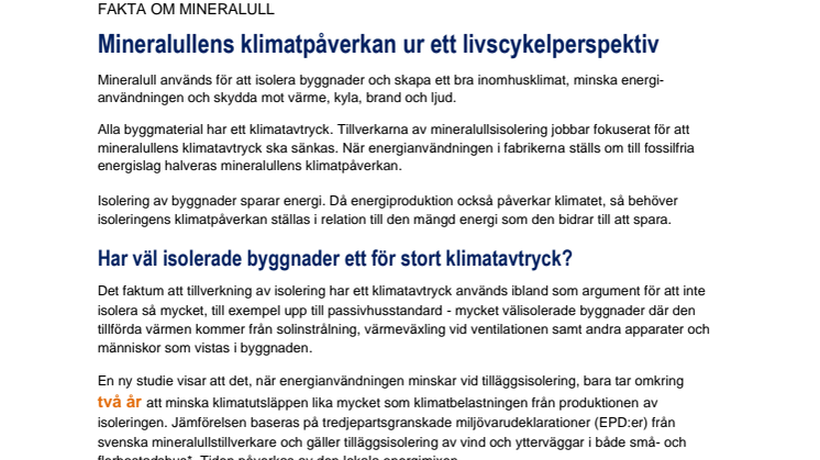Faktablad - Mineralullens klimatpåverkan ur ett livscykelperspektiv.pdf
