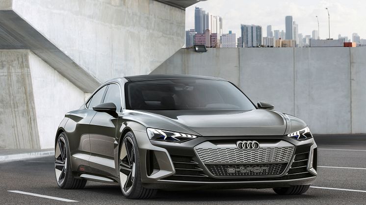 Världspremiär för eldrivna Audi e-tron GT concept i Los Angeles
