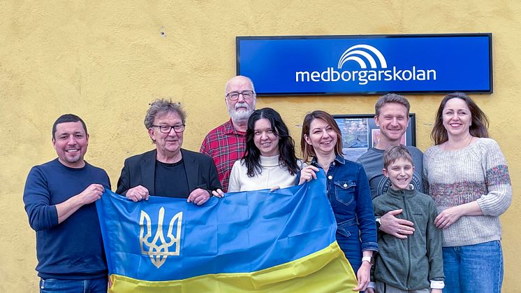 Medborgarskolan visar stöd till Ukraina i Kristianstad