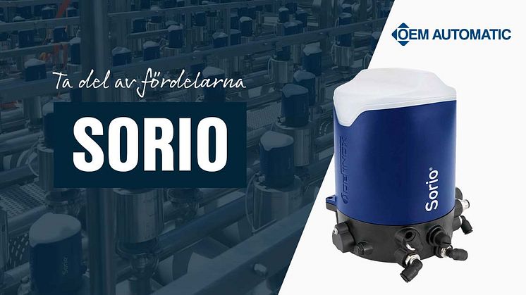 Ny kontrollenhet för ventilhantering - SORIO från Definox tar kontrollen till nya höjder och ökar produktiviteten!