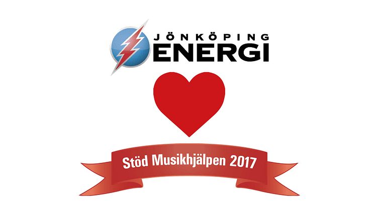 Jönköping Energi stödjer Musikhjälpen 2017