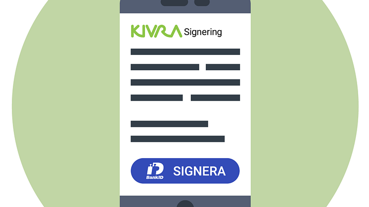 Nu kan företag digitalisera avtalsflöden med Kivras signeringstjänst som utvecklats i samarbete med HRM Software.