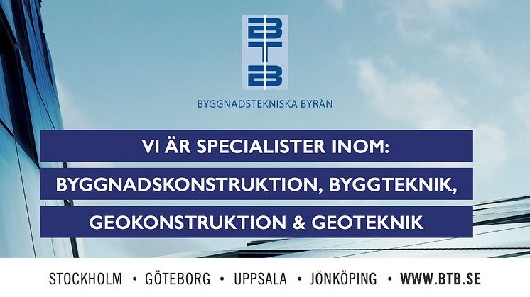 BTH Byggnadstekniska Byrån sponsrar studenter till #sbdagarna2017