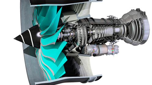 Rolls Royce framtidskocept Ultrafan motor där GKN medverkar med komponenter. Bild: Rolls Royce