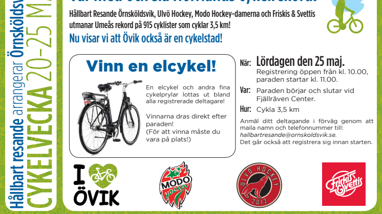 Cykelparad Norrlandsrekord