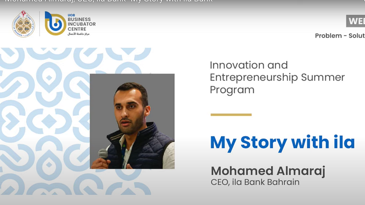 NEW NOMINATION for Media Savvy Awards:  Mr Mohamed Almaraj, CEO, ila Bank Bahrain