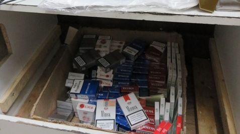 Op Scary - Cigarettes hidden in shop seized by HMRC 1