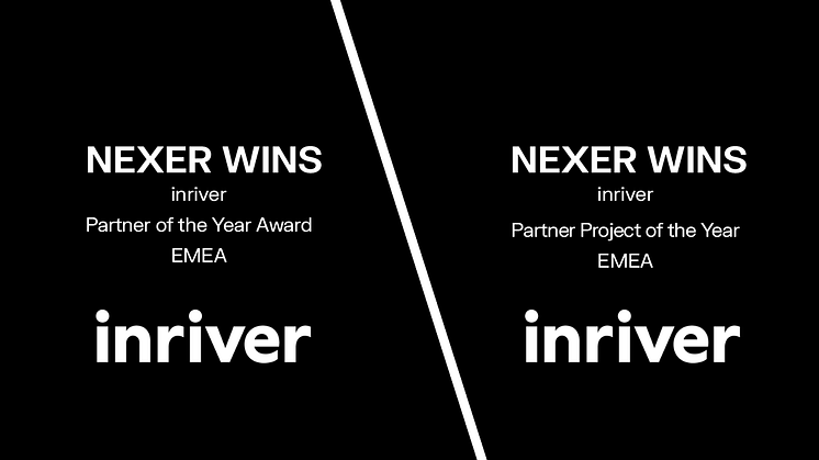 NEXER RECEIVES TWO PRESTIGIOUS INRIVER AWARDS