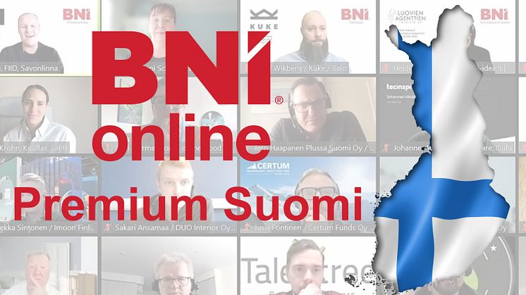 Uusi koko Suomen laajuinen BNI Online -ryhmä aloitti Suomessa