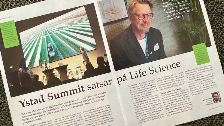 Pharma Industry lyfter Ystad Summits Life Science-satsning
