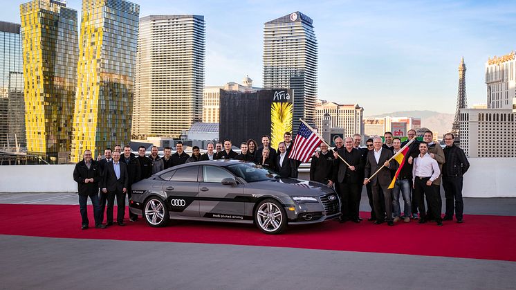 Førerløs Audi A7 kører med succes under hverdagsforhold: Test slutter i Las Vegas efter 900 km