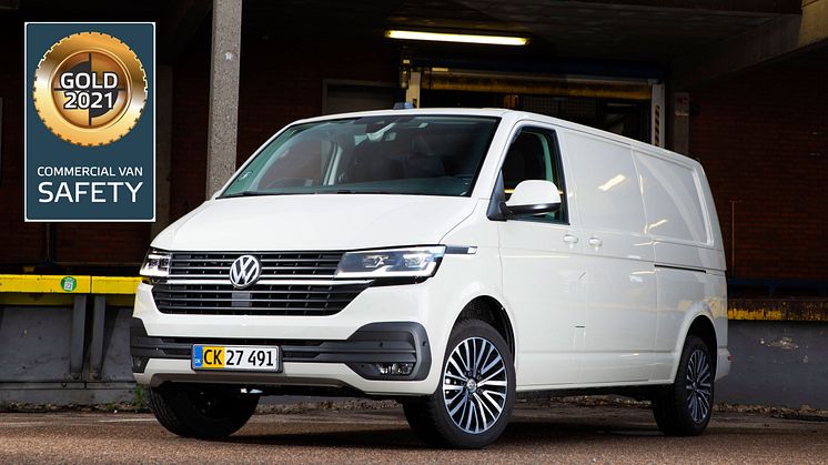 Transporter T6.1 vinder guld i Euro NCAP-sikkerhedstest af 19 varevogne