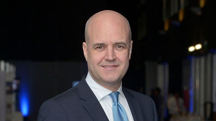 Fredrik Reinfeldt invigningstalar på SKYDD 2018. 