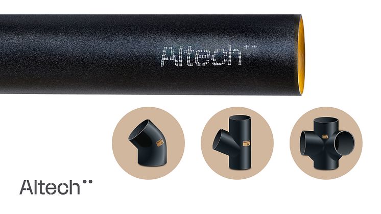 Altech mufflösa avloppsrör och delar i gjutjärn är av hög kvalité och tillverkade enligt EN 877.   Produkterna är brandtestade enligt EN 13501-1:2018.