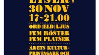 Ljus, eld och värmande berättelser i Lund den 30 november