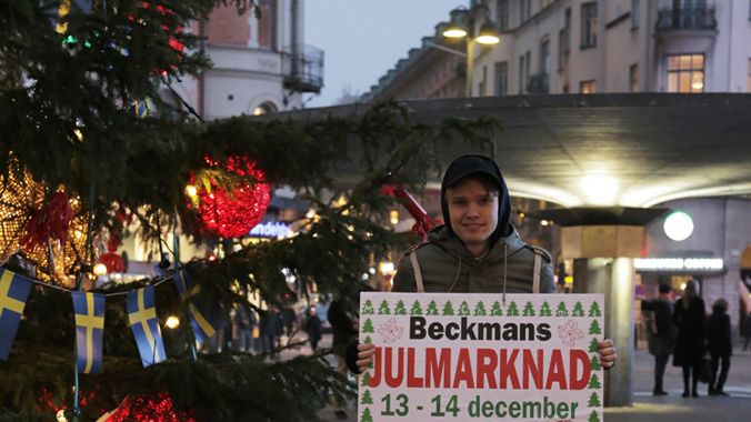 Julmarknad på Beckmans Designhögskola!