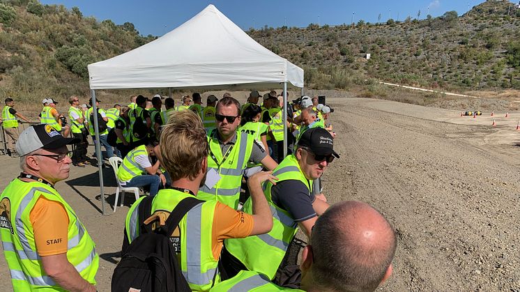 Caterpillar Operator Challenge 2019, europafinalen. Svenska teamet.