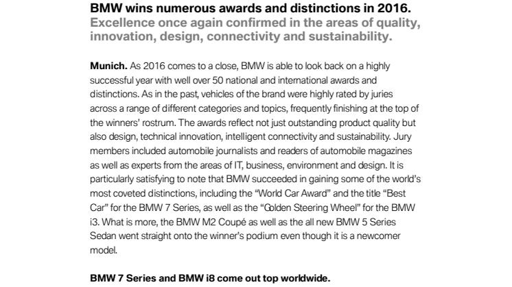 BMW Awards 2016